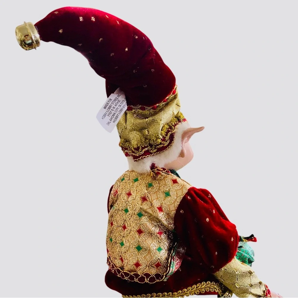 Hobby Lobby Christmas Pixie Elf Poseable Shelf Sitter 21”